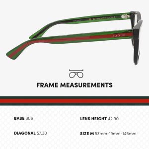 Gucci GG0004ON - Lentes de forma cuadrada + paquete con kit de gafas de lujo eSHADES