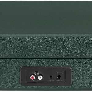 Crosley CR8005F-EM Cruiser Plus Vintage 3-Speed Bluetooth in/Out Suitcase Vinyl Record Player Turntable, Dark Emerald