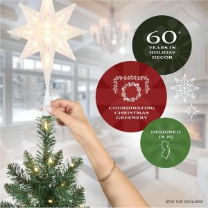 National Tree Company 7 ft Pre-Lit Dunhill Fir Full Artificial Christmas Tree, 700 Clear Lights, 2,144 Tips, Includes Stand, Green