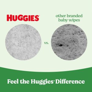 Huggies Natural Care Sensitive - Toallitas para bebé, sin perfume, hipoalergénicas, 99 % de agua purificada, 12 paquetes abatibles (768 toallitas en total)
