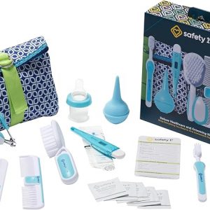 Safety 1st Deluxe Baby Healthcare and Grooming Kit, Arctic Blue, Newborn Baby Essentials, One Size, 25 Pieces