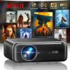 [Built-in Official Apps/4K Support] Smart Outdoor Projector with WiFi and Bluetooth, 800ANSI Movie Projector, DoIby Audio with Dual Speaker, Auto Focus w/ YouTube&PrimeVideo Proyector, Upgrad P62 Pro