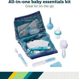 Safety 1st Deluxe Baby Healthcare and Grooming Kit, Arctic Blue, Newborn Baby Essentials, One Size, 25 Pieces