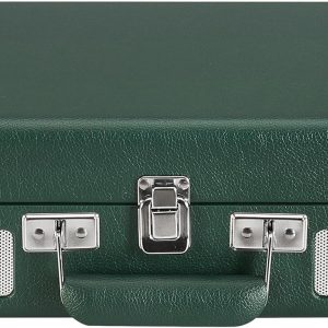 Crosley CR8005F-EM Cruiser Plus Vintage 3-Speed Bluetooth in/Out Suitcase Vinyl Record Player Turntable, Dark Emerald