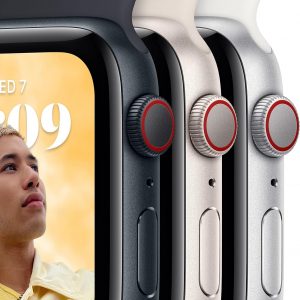 Apple Reloj SE (2.ª generación) (GPS, 1.73 pulgadas) - Caja de aluminio medianoche con correa deportiva color medianoche, M/L (renovado)