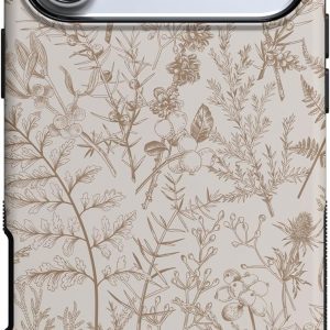 Casely iPhone 17 Pro Max Case | Beige Garden | Neutral Floral | Compatible with MagSafe | Bold Protective Design