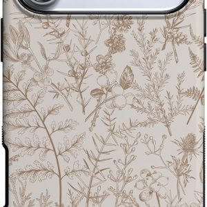 Casely iPhone 17 Pro Max Case | Beige Garden | Neutral Floral | Compatible with MagSafe | Bold Protective Design