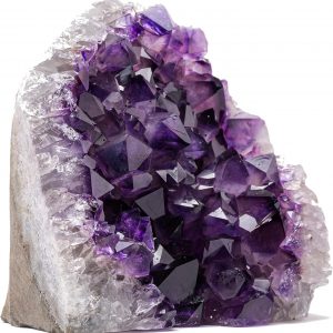 Piedra natural de cristal amatista racimos de Uruguay Raw Geode Quartz - Color púrpura profundo