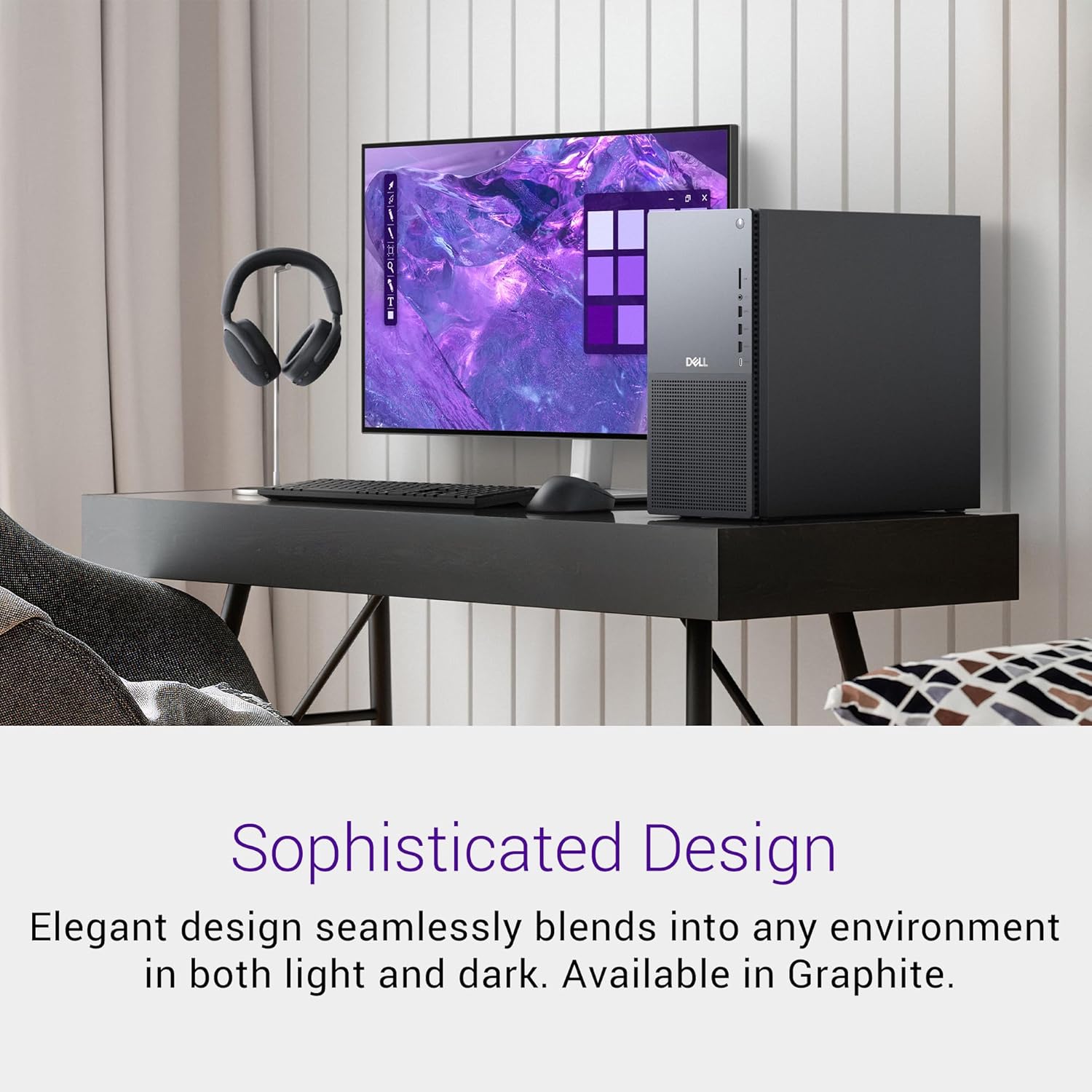 Dell Tower Plus Desktop EBT2250 - Intel Core Ultra 9-285 Processor, 32GB DDR5 RAM, 2TB SSD, NVIDIA GeForce RTX 5070 12GB GDDR7, Intel Wi-Fi 7, Windows 11 Home, Onsite Service - Black