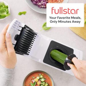 Fullstar The Original Pro Chopper - Vegetable Chopper and Spiralizer, Food Chopper with Container, Fruit Slicer, Kitchen Gadgets & Gifts, Home Essentials (7 in 1, White)