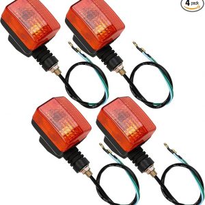 2 Pairs Motorcycle Turn Signal Light Indicator Halogen Lamp For XR650L 1993-2020 For Honda XR250L 1991-1996 Rear Lights Lamp Indicator Winker Blinker Replacement