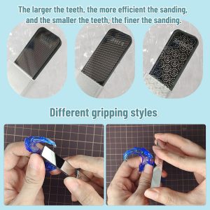 stedi Hobby Model Polishing Tools 3 PCS, Ultimate Precision Glass Polishing Files, #320-400 Grit, #400-600Grit, #10000 Grit