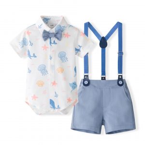 Traje formal color celeste