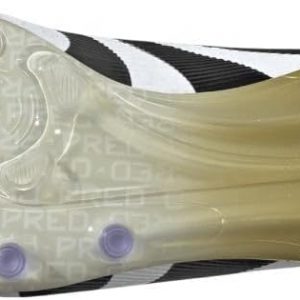 adidas Elite - Tacos de fútbol de césped artificial con lengua plegable, color blanco