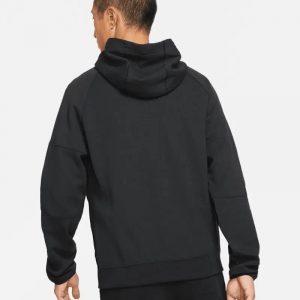 Nike Sportswear Tech Essentials DD5284 - Sudadera con capucha de forro polar con cremallera completa, para hombre (EE.UU., Alpha, M, regular, estándar, negro)