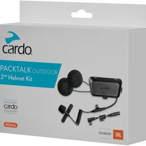 Cardo Packtalk Outdoor 2nd Helmet Kit, Communication Device Accessory for Additional Helmet Use, Multifunctional Kit for Helmets, Add-On for Second Helmet Usage