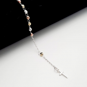 Rosario y Denario Plata 925