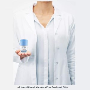 Mineral 48H Aluminum Free Deodorant, Roll-On 50 ml Deo | 15 Minerals of Volcanic Water For Anti-Odor Efficiency Up to 48 Hours