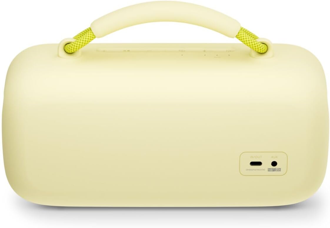 Bose SoundLink Max Bluetooth Speaker - Portable Wireless Party Speaker, IP67 Waterproof, Rope Handle, Up to 20 Hours of Playtime, USB-C, Built-in 3.5mm AUX Input, Citrus Yellow - Limited Edition Color