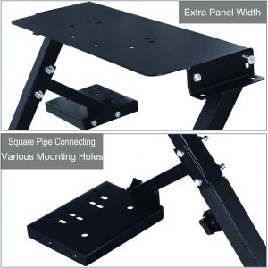 Racing Wheel Stand, Height Adjustable & Foldable Steering Wheal Stand Compatible with Logitech G25,G27,G29,G920 Gaming Cockpit