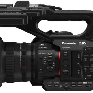 Panasonic Videocámara HC-X2 4K (HC-X2) + tarjeta de memoria de 64 GB + kit de filtro + lente gran angular + bolsa + luz LED + lente de teleobjetivo + lector de tarjetas + cartera de memoria + kit de