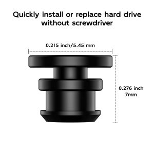 MAIWO Screws Kit for M.2 SSD Mounting on External Enclosure, Silicone Plug Rubber Fastener for Fixing M.2 NVMe SATA mSATA AHCI 12+16pin MacBook SSD into Reader Adapter Case (10PCS)