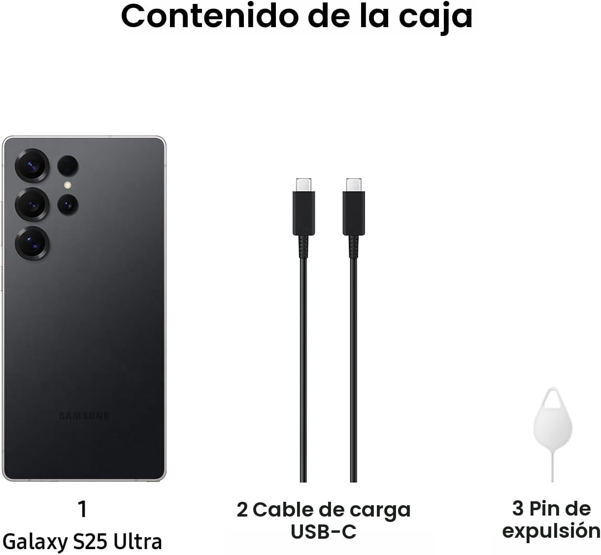 SAMSUNG Galaxy S25 Ultra, teléfono inteligente de 512 GB, Android desbloqueado, cámara de modo nocturno AI, procesador rápido Snapdragon 8 Elite, batería de 5000 mAh, S Pen incorporado, 2025, garantía | AI Smartphone, AI Camera, Fast Processor, Long Battery Life, 2025