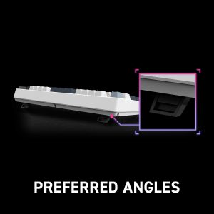 msi Forge GK600 TKL Wireless Sky - Mechanical Linear SWITCHES - Dye-Sublimated PBT Keycaps, Anti-Slip Base, RGB LED, USB 2.0, Bluetooth, 2.4 GHz - Tenkeyless