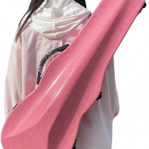 Vetimobato 4/4 Full Size Violin Case High strength Carbon fiber hard Violin Case with Hygrometer, Accessory Compartment, Backpack straps and 2 Bow holder