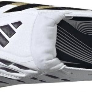 adidas Elite - Tacos de fútbol de césped artificial con lengua plegable, color blanco