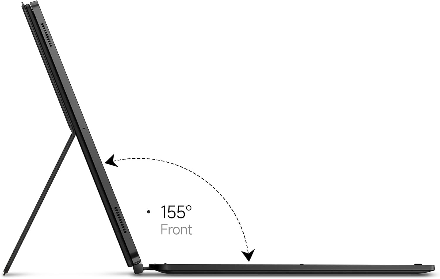 Dexnor Keyboard Case for Samsung Galaxy Tab S10 Ultra/ S9 Ultra 14.6 Inch Magnetic Detachable Book Cover Style Keyboard Multi-Touch Trackpad Backlit S Pen Holder-Black