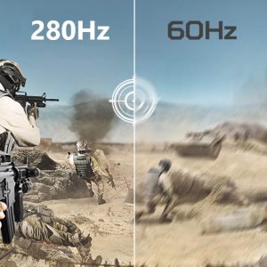 Acer Nitro 24.5 Inch Full HD 1920 x 1080 ZeroFrame Design PC Gaming Monitor | AMD FreeSync Premium | Up to 280Hz Refresh | 1ms (VRB) | One Display Port 1.4 and Two HDMI 2.0 Ports | KG251Q Z1biip