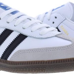 adidas Samba OG - Zapatos para mujer talla 7, color: crema claro/plata/goma-blanco