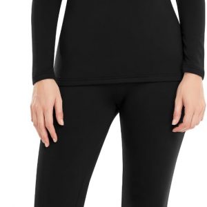 WEERTI Thermal Underwear for Women Long Johns with Fleece Lined Base Layer Women Cold Weather Top Bottom