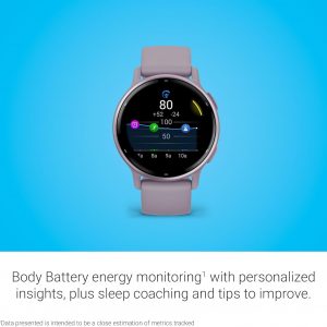 Garmin vívoactive 5, Health and Fitness GPS Smartwatch, AMOLED Display, Up to 11 Days of Battery, Orchid