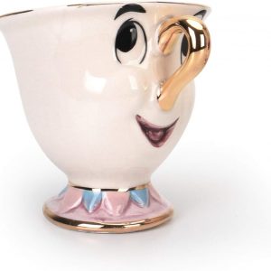 GZHaiTuoSi Cartoon New Beauty And The Beast Teapot Mug Mrs Potts Chip Tea Pot Cup One Set Lovely & set