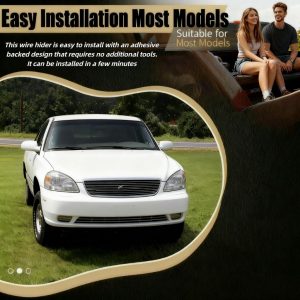 1 PC-6.56 Ft Car Cable Wire Hider with Adhesive Backing Windshield Wire Hider Universal Car Cord Concealer for Car Roof Rack Light Bar