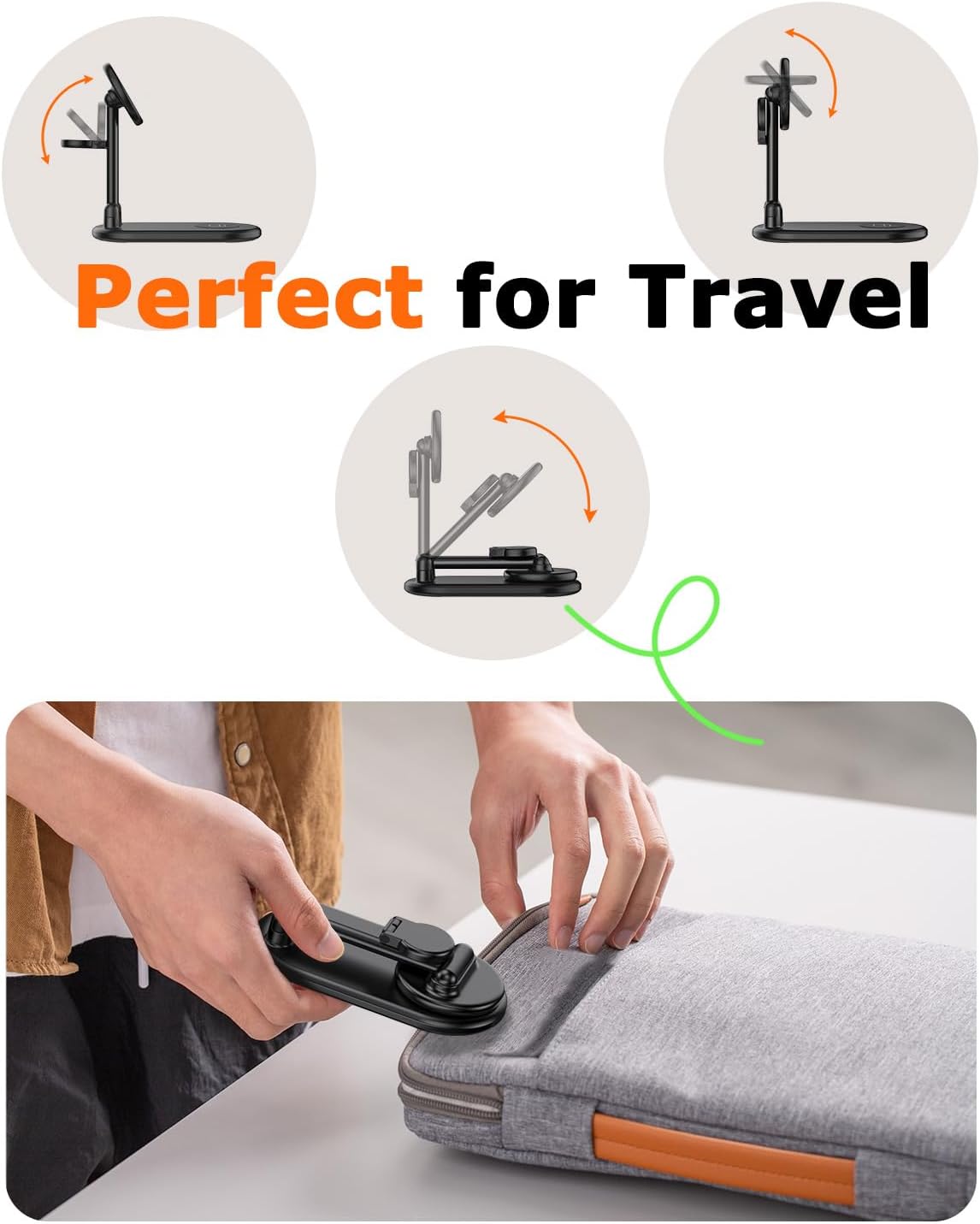 Cargador inalámbrico magnético Mag-Safe 3 en 1, estación de carga inalámbrica plegable de 15 W máximo para iPhone 17/16/15/14/13/12, cargador de viaje rápido para múltiples dispositivos, iWatch