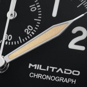 TACTICAL FROG Militado ML1868 39mm Military Chronograph Watch Sapphire Crystal VK61/VK67 Quartz Watches for Men C3 / BGW9 Luminous 100M Waterproof