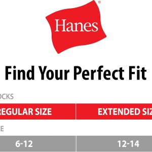 Hanes - Calcetines de trabajo para hombre, calcetines largos acolchados, calcetines que absorben la humedad y control de olor, negro y blanco, paquetes de 6 y 12 disponibles