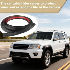 1 PC-6.56 Ft Car Cable Wire Hider with Adhesive Backing Windshield Wire Hider Universal Car Cord Concealer for Car Roof Rack Light Bar