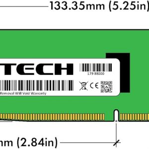 A-Tech 8GB DDR4 3200MHz PC4-25600 ECC RDIMM 1Rx8 Single Rank 1.2V ECC Registered DIMM 288-Pin Server & Workstation RAM Memory Upgrade Module (A-Tech Enterprise Series)