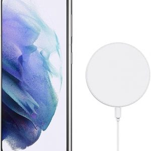 SAMSUNG Galaxy S21+ Plus 5G (128GB, 8GB) 6.7" AMOLED 2X, Snapdragon 888, Global 5G Volte (GSM + CDMA) Factory Unlocked (AT&T, Verizon, T-Mobile, Metro) G996U (Wireless Charger Bundle, Phantom Violet)