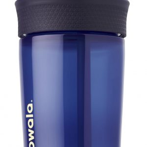 Owala Kids BPA-Free Plastic Tumbler with Spill Resistant Flexible Straw, Easy to Clean, Kids Water Bottle, Great for Travel, Dishwasher Safe, 15 Oz, Navy and Blue (Home Base)