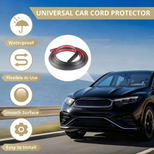 1 PC-6.56 Ft Car Cable Wire Hider with Adhesive Backing Windshield Wire Hider Universal Car Cord Concealer for Car Roof Rack Light Bar