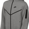 Nike Sportswear Tech Fleece - Sudadera con capucha de cremallera completa para niños grandes (HV5867-063, Gris Oscuro Jaspeado/Gris Oscuro Jaspeado) Talla Grande