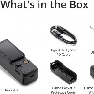 DJI Osmo Pocket 3, Vlogging Cameras with 1'' CMOS & 4K/120fps Vlog Camera, 3-Axis Stabilization, Fast Focusing, Face/Object Tracking, Digital Vlogging Camera for YouTube