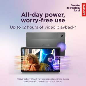 Lenovo Idea Tab - College Tablet - 11″ 2.5K IPS Touchscreen Display - 90Hz - MediaTek Dimensity 6300-8 GB Memory - 256 GB Storage - Integrated Arm Mali-G57 MC2 - Lenovo Tab Pen and Folio Case