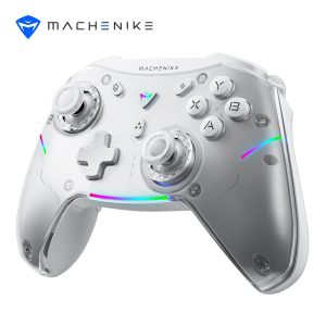 Machenike G5 Pro Wireless Gaming Controller for Windows PC,Switch,IOS&Android,PC Controller Hall Effect Joystick?Triggers/Gyroscope,RGB Lights (White) [video game]