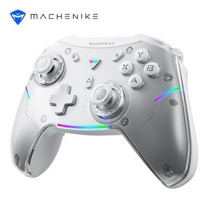 Machenike G5 Pro Wireless Gaming Controller for Windows PC,Switch,IOS&Android,PC Controller Hall Effect Joystick?Triggers/Gyroscope,RGB Lights (White) [video game]